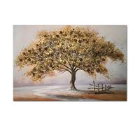 HFYSUIKAS Giclee Artwork Abstract Gold Tree Canvas Painting Wall Art Poster ＆ Print Home Room Decor Items Illustration Mural(70x120cm(28x48inch)/Unframed)