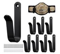 HFYZZ 8Pcs Wrestling Belt Wall Mount Display Holder Set, Perfect for WWE Belt Hanger Organizer, Secure Wall Rack for Wrestlers Championship Hanging Display