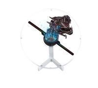 HFZ 13.4-Inch 3D Hologram Fan with Transparent Protective Cover, WiFi & App-Controlled, High-Brightness LED, 700 Video Materials, Perfect for Trade Shows & Exhibitions