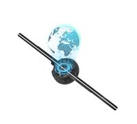 HFZ 16.5-Inch 3D Hologram Fan with WiFi and App Control, 232 Brightness LED Beads, Bluetooth Sound Sync, Custom Video Library, Remote Control, Portable Design for Trade Shows, Parties, and Events
