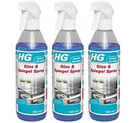 HG 142050105 Glass and Mirror Spray Glass Cleaner (2 + 1 Free) Pack of 3