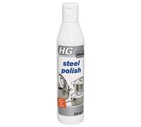 HG 2 X Steel Polish 250ml is a Stainless Steel Polish which Cleans and Protects Stainless Steel Kitchen worktops, Pans, Kitchen Utensils and Much More