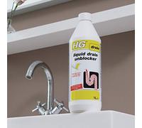HG 3 X Liquid Drain Unblocker 1L - Unblocks your drain within 30 minutes