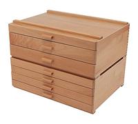 HG Art Concepts Artists Storage Chests - Premium Studio Organizer for Paint Tubes, Brushes, Pencils, Markers, & More! - 3 Drawer & 4 Drawer