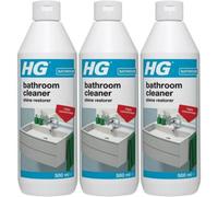 Hg Bathroom Cleaner Shine Restorer, Bath Cleaner & Light Limescale Remover - 500Ml X 3