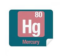 Hg Chemical Element Science Phone Screen Cleaner Glasses Cleaning Cloth 2pcs Suede Fabric