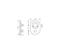 Hg Conversion Kit Ball On M3 Bath Tub Mixer Flush With Rücksaugsicherung