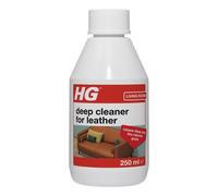 HG Deep Cleaner for Leather, Leather Cleaner & Faux Leather Cleaner, Safe & Mild for Coloured Leather, Water Based Bag, Boot, Jacket & Leather Sofa Cleaning Liquid - 250ml