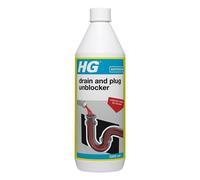 HG Drain and Plug Unblocker, Effectively Removes Blockages, Liquid Cleaner for Blocked Drain Pipes in Sinks or Shower Traps - 1L (139100106)