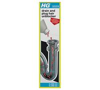 HG Drain & Plug Hair Unblocker, Removes Hair from Pipes & Drains - 200ml + 250ml