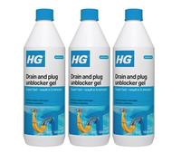 HG - Drain & Plug Unblocker Gel - 1L (Pack of 3)