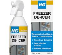 HG Fridge Freezer De-Icer Spray, Freezer Defrosting Spray & Cleaner to Remove Ice Fast, Easy to Use De-Icing Deep Freeze & Refrigerator Spray by Professional HG Cleaning Products - 500ml (539050106 )
