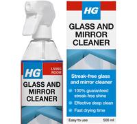 HG Glass & Mirror Cleaner, Streak-Free Glass Spray, Removes Grease &