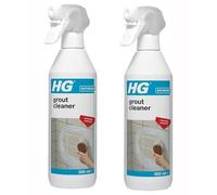 HG Grout Cleaner Spray 500ml Ready-to-Use Grout Cleaning Solution for Tile Walls & Floors Removes Stubborn Stains, Dirt & Discolouration Safe on All Tile Types Blue - 2 Pack