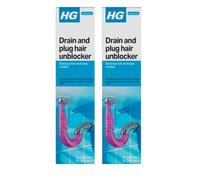 HG 2 X Hair Unblocker 200 ml + 250 ml - First Aid for Blocked Bathroom Drains