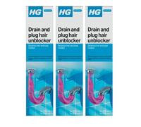 3X Hair Unblocker 200 ml + 250 ml - First aid for Blocked Bathroom drains