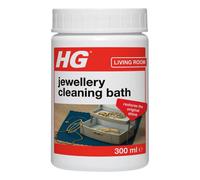 HG Jewellery Cleaning Bath, Jewellery Cleaner for Gold, Silver & Fine Jewellery, Cleaning Kit & Dip for Rings, Necklaces, Earrings & Brooches, Restores Shine & Sparkle - 300ml