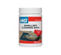 HG Jewellery Cleaning Bath, Jewellery Cleaner for Gold, Silver & Fine Jewellery, Cleaning Kit & Dip for Rings, Necklaces, Earrings & Brooches, Restores Shine & Sparkle - 300ml