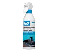 HG Limescale Remover, Colored Sanitary Ware, Powerful for Black Taps, Showers, Sinks 500 ml