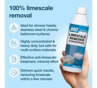 HG Limescale Remover Concentrate Removes Scale from Taps Sinks 500m