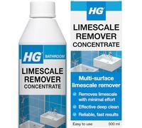 HG Limescale Remover Concentrate, Sink, Tap, Glass & Toilet Cleaner, Bathroom Descaler - 500ml