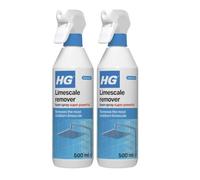 HG Limescale Remover Foam Spray Super Powerful, Bathroom & Kitchen Cleaner - 500ml (Pack of 2)