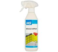 HG Mould Spray 500ml Fast Acting Mould Remover Removes Black Mould and Mildew from Tiles Grout Silicone Sealant, Showers, Baths, and Walls No Scrub Bathroom Cleaner for Damp Areas Home Use