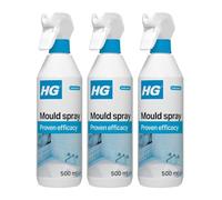 HG Mould Spray - Powerful Black Mould & Mildew Remover for Bathrooms and Kitchens, Quickly Eliminates Stains and Freshens Surfaces - 500ml (Pack of 6)