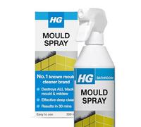 HG Mould Spray Twin Pack 500ml - Professional Bathroom Mould & Mildew Cleaner for Tiles, Grout, Shower, Silicone - Fast-Acting Black Mould Remover