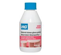HG Natural Stone Gloss Polish, Natural Stone Cleaner for Tabletops & Furniture, Marble & Granite Cleaner, Kitchen Quartz Worktop Cleaner & Stain Remover, High Gloss - 300ml