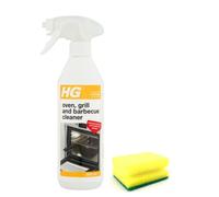 HG Oven Cleaner Spray (500 ML)- Grill, BBQ Cleaner Degreaser- For Effective Removal of Burnt-on Food, Grease and Grime with Degreaser Sponge