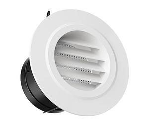 HG Power 3 Inch Air Vent Covers for Walls 75mm Round Vent with Flyscreen Mesh Vent Cover for Ducts, Tumble Dryer Vents, Caravans