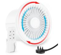 HG Power 6 Inch 150mm Reversible Bathroom Fan with Remote Control | Two-way Exhaust Fan with Mesh Screens, Extractor Fan for Window Wall Ceiling Mount, Garage Basement Shed Use, White