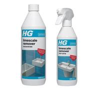HG Professional Limescale Remover (1000ml) & Limescale Remover Foam Spray, Professional Grade Limescale Remover (500ml) - 218050107