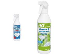 HG Professional Scale Away Spray 500ml - Removing Bathroom Limescale - Safe For All Bathroom Materials & 147050106 Shower & Washbasin Spray 500 ml-Safe and Quick Shower Cleaner for Daily Use
