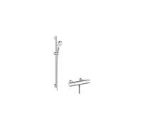 HG Shower Combination Crometta Vario/ Ecostat 1001 CL/ Unica 900Mm White/ Chrome