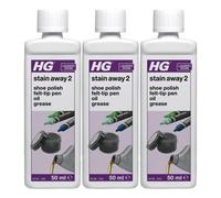 Hg Stain Away No. 2, Mark Remover For Shoe Polish, Oil, Grease 50Ml X 3