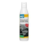 HG Steel Polish, Fast Acting Cleaner For Stainless Steel, 3 In 1 Cleaner, Cleans, Protects Surfaces In Home, For Aluminum, Copper And Other Metals - 250ml (168030103)