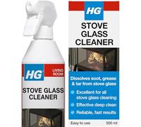 HG Stove Glass Cleaner, Dissolves Soot, Grease & Tar, Maintains Oven Doors, Glass Fireplaces & Hearths, Removes Residue Effectively - 500ml Spray (431050106), Pack of 1