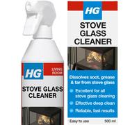 HG Stove Glass Cleaner Spray - Effective Fireplace, Oven & Hearth Cleaner for Soot, Tar & Grease - 500ml