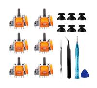 HGamyox TMR Electromagnetic Joysticks Replacement for DualSense PS5 Controller, 3D Analog Joysticks Thumbsticks with Screwdriver for Playstation 5 Repair Part Tool Kit