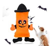 HGB Halloween Dog Toys, No Stuffing Pumpkin Dog Toys for Large Medium Small Dogs with Squeaky Water Bottle, Plush Dog Toys to Keep Them Busy, Puppy Teething Toys for Boredom & Enrichment