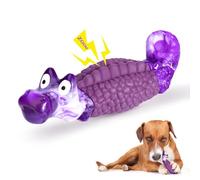 HGB Tough Dog Chew Toys for Aggressive Chewers, Squeaky Indestructible Dog Toy to Keep Them Busy & Reduce Boredom for Medium, Large Breed, Bacon Flavor