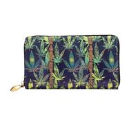 Hgbbdyyjj A Puff In Time Weed Premium Long Wallet For Men And Women - Zip Wallet In Pu Leather With 12 Card Slots And Coin Pocket