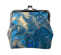 Hgbbdyyjj Abstract Marble Stone Personalised Unisex Printed Coin Purse - Premium Microfibre Leather Wallet With Snap Closure