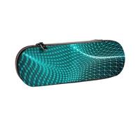 Hgbbdyyjj Abstract Polygonal Space Personalised Printed Multi-Functional Waterproof Pen Pouch Cosmetic Bag with Flap Design