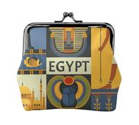 Hgbbdyyjj Ancient Egypt Tribe Series Personalised Unisex Printed Coin Purse - Premium Microfibre Leather Wallet With Snap Closure