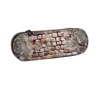 Hgbbdyyjj Ancient Worn Brick Wall Personalised Printed Multi-Functional Waterproof Pen Pouch Cosmetic Bag with Flap Design