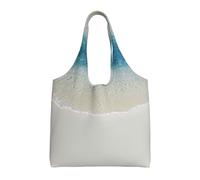 Hgbbdyyjj Beach Clear Sea Sand Personalised Multi Scene Fashion Casual With Zipper Shopping Bag Tote Beach Bag Commuter Bags