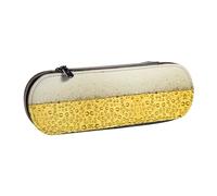 Hgbbdyyjj Beer Bubble Personalised Printed Multi-Functional Waterproof Pen Pouch Cosmetic Bag with Flap Design